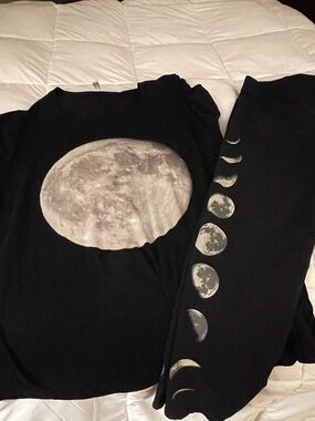 Moon Phase Black Set - Graphic Moon Print